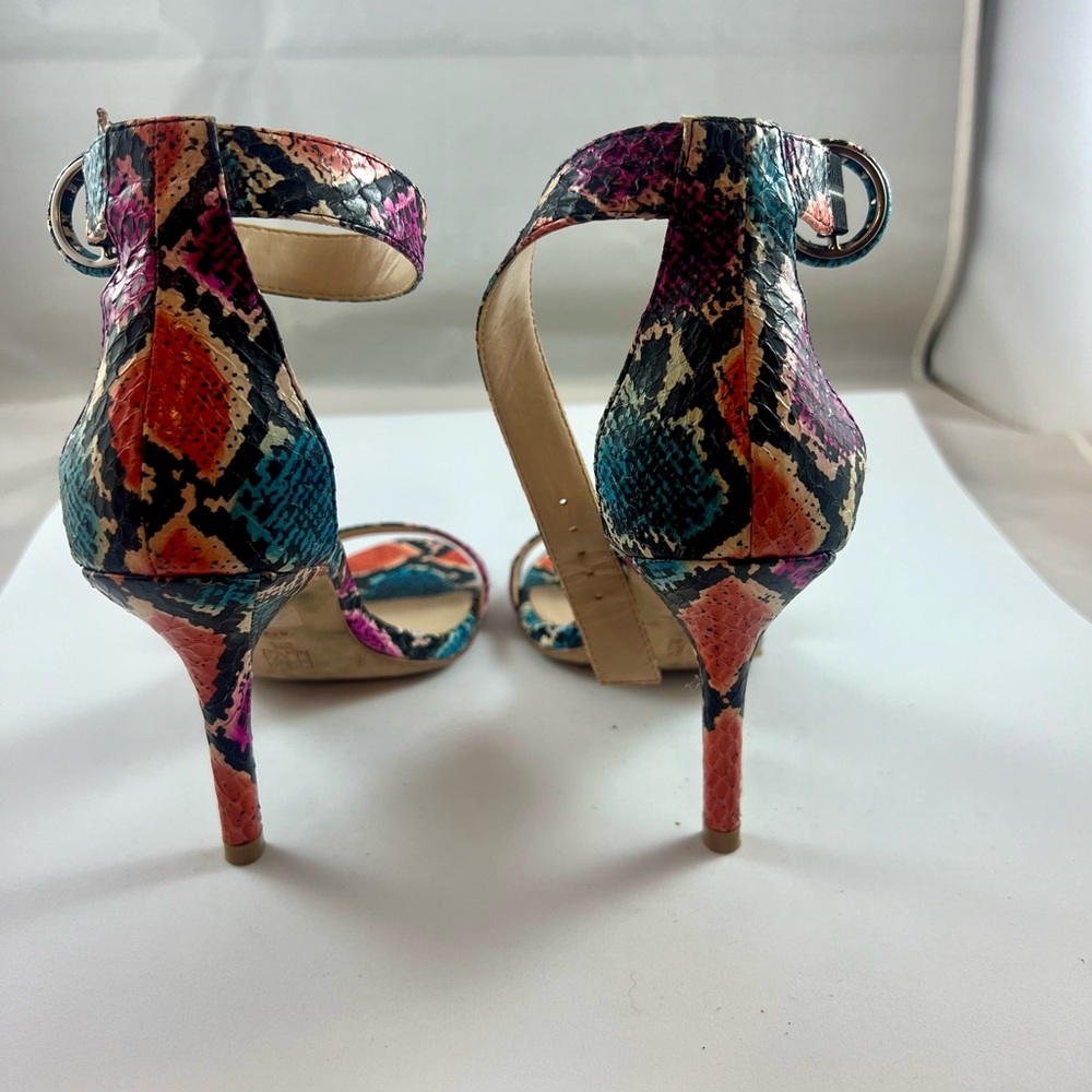 Pelle Moda Kallie Bright Snakeskin Heels - Picture 4 of 7